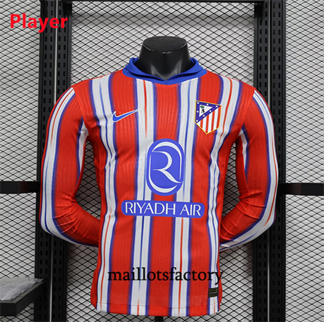 Maillot du Player Atletico Madrid 2024/25 Domicile Manche Longue