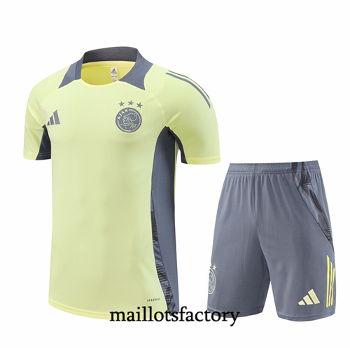 Site Maillot du AFC Ajax + Shorts 2024/25 Jaune Clair