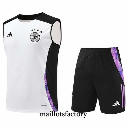 Grossiste Maillot du Allemagne Debardeur 2024/25 Blanc