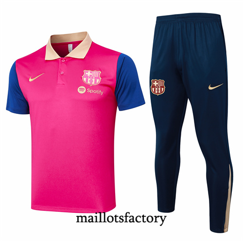 Soldes Maillot du Barcelone polo 2024/25 Rose