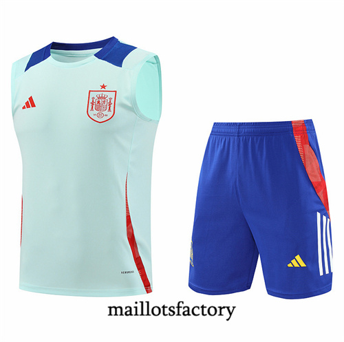 Grossiste Maillot du Espagne Debardeur 2024/25 Bleu