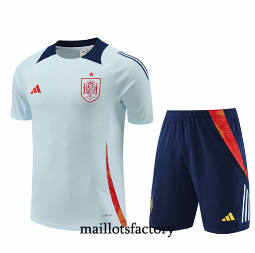 Grossiste Maillot du Espagne Enfant + Shorts 2024/25 Bleu