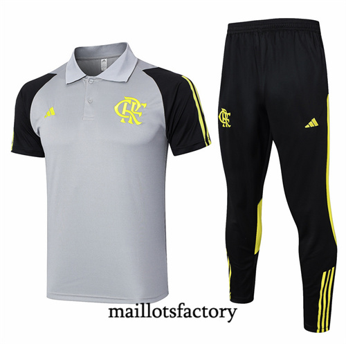 Site Maillot du Flamengo polo 2024/25 Gris Clair