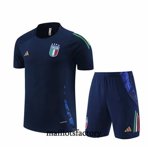 Grossiste Maillot du Italie + Shorts 2024/25 Bleu Marine