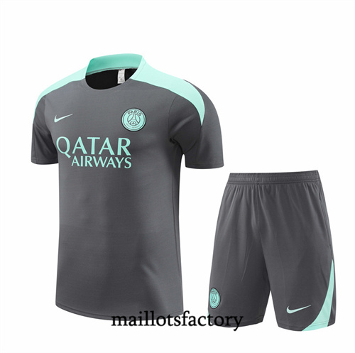 Site Maillot du PSG Enfant + Shorts 2024/25 Gris