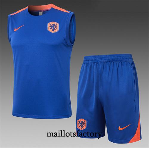 Grossiste Maillot du Pays-Bas Debardeur 2024/25 Bleu