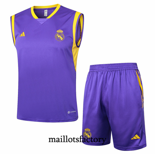 Achat Maillot du Real Madrid Debardeur 2024/25 Violet