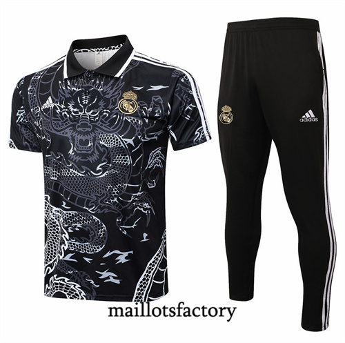 Site Maillot du Real Madrid polo 2024/25 Noir