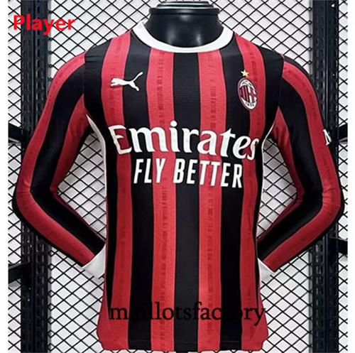 Soldes Maillot du Player AC Milan 2024/25 Manche Longue