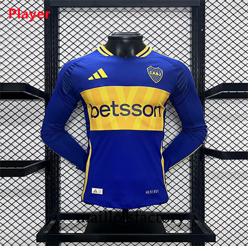 Soldes Maillot du Player Boca Juniors 2024/25 Domicile Manche Longue