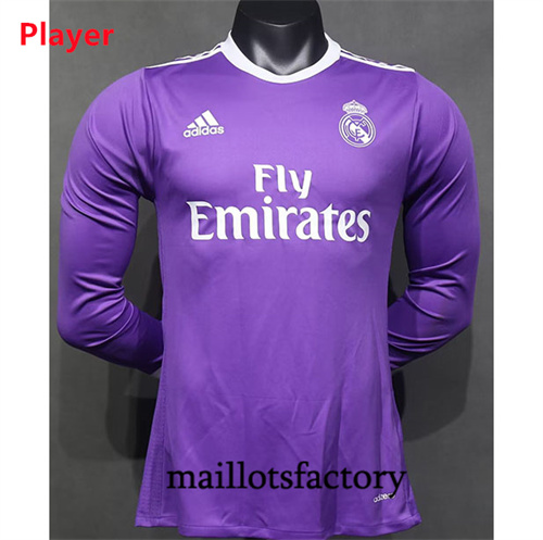 Achetez Maillot du Player Real Madrid 2016-17 Manche Longue Violet