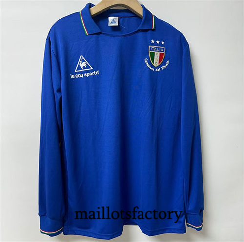 Site Maillot du Retro Italie Coupe du monde 1982 Édition Spéciale Manche Longue