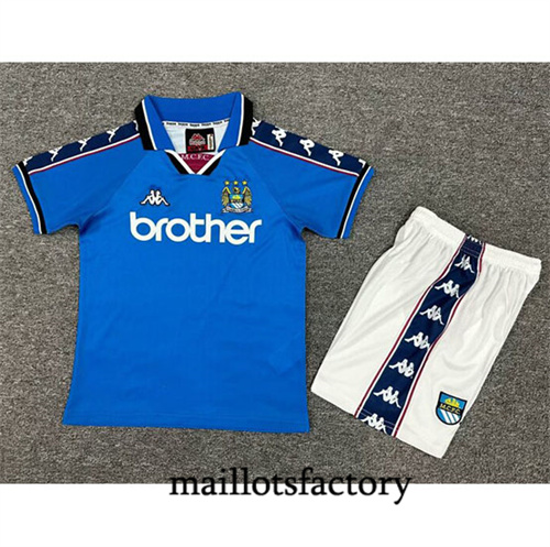 Soldes Maillot du Retro Manchester City Enfant 1997-98 Domicile