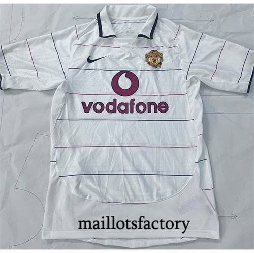 Site Maillot du Retro Manchester United 2004-06 Exterieur