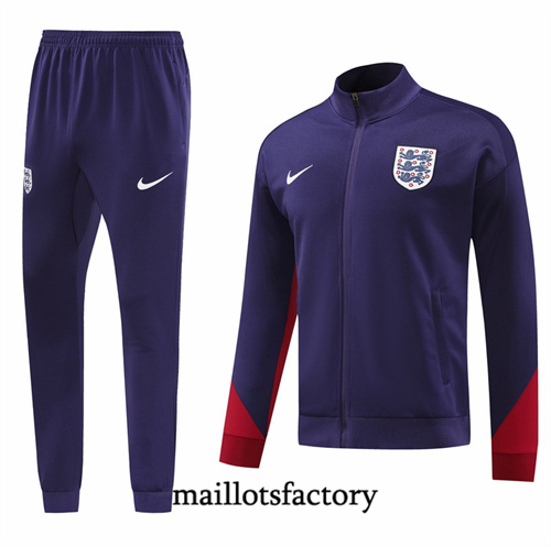 Soldes Veste Survetement Angleterre 2024/25 Bleu