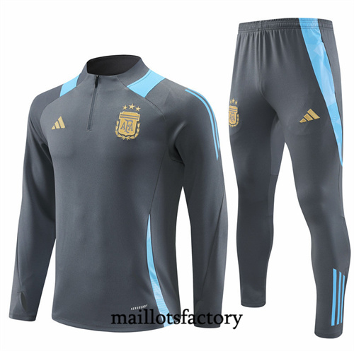 Grossiste Survetement Enfant Argentine 2024/25 Gris foncé