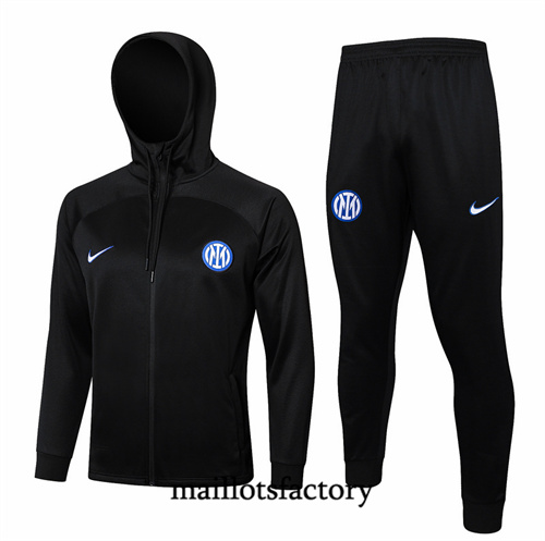 Achat Veste Survetement Inter Milan à Capuche2024/25 Noir