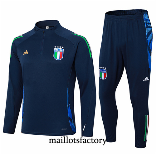 Achetez Survetement Italie 2024/25 Bleu Marine