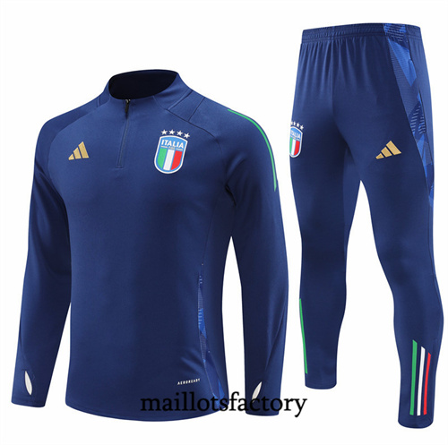 Soldes Survetement Italie 2024/25 Bleu Marine