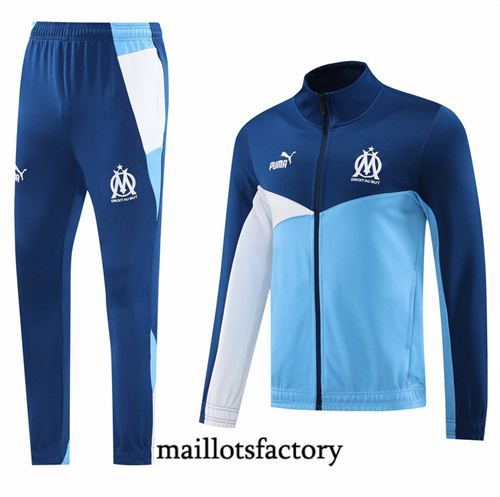 Achat Veste Survetement Marseille 2024/25 Bleu