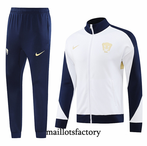 Achetez Veste Survetement Pumas 2024/25 Blanc