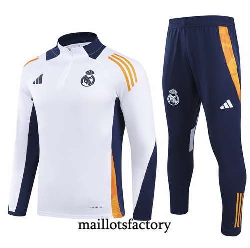 Soldes Survetement Real Madrid 2024/25 Blanc