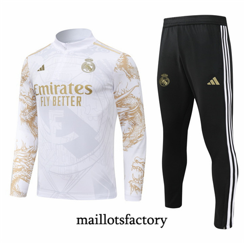 Site Veste Survetement Real Madrid 2024/25 Special Blanc