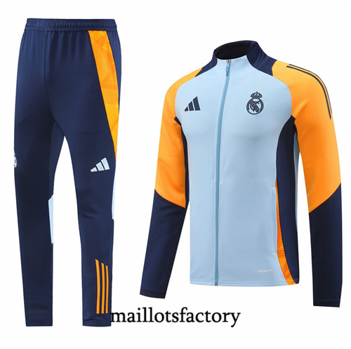 Grossiste Veste Survetement Real Madrid 2024/25 Bleu