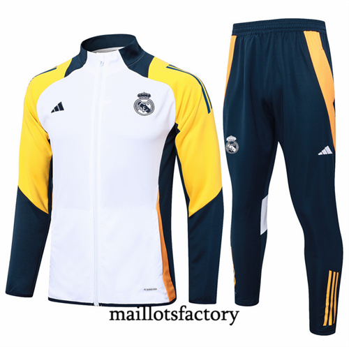 Achetez Veste Survetement Real Madrid 2024/25 Blanc