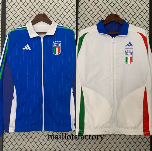 Site Réversible Coupe vent Italie 2024/25 Bleu