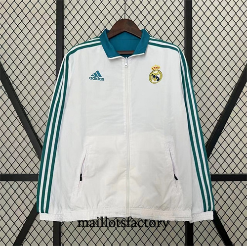 Achetez Réversible Coupe vent retro Real Madrid 2017-18 Blanc