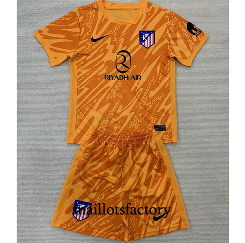 Grossiste Maillot du Atletico Madrid Enfant 2024/25 Gardien De But Orange