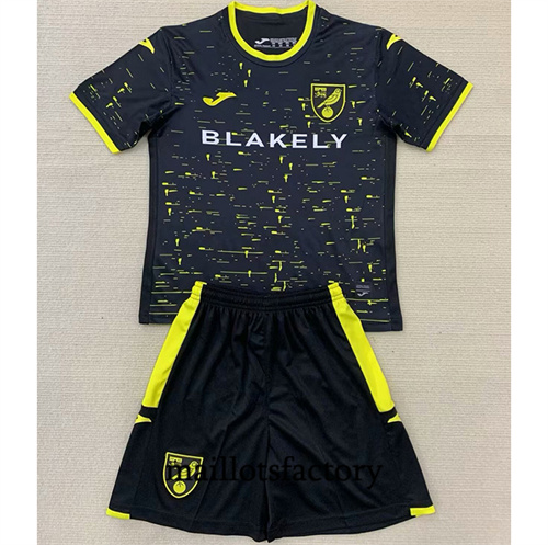 Soldes Maillot du Norwich City Enfant 2024/25 Third Noir