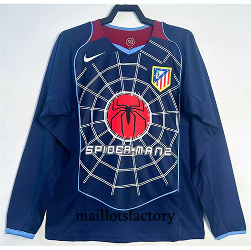 Site Maillot du Retro Atletico Madrid 2004-05 Exterieur Manche Longue