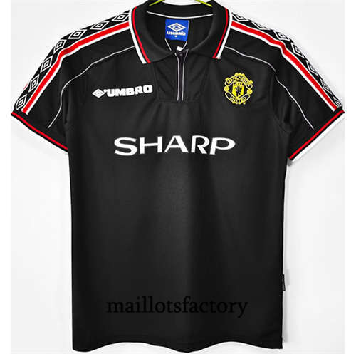 Grossiste Maillot du Retro Manchester United 1998-99 Noir