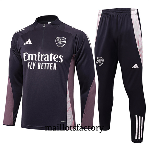 Soldes Survetement Arsenal 2024/25 gris foncé