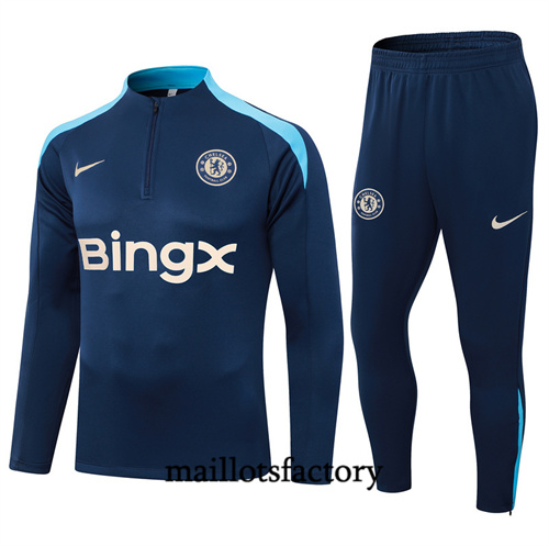 Grossiste Survetement Chelsea 2024/25 bleu royal