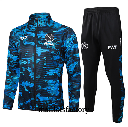 Achetez Veste Survetement Enfant Napoli 2024/25 bleu