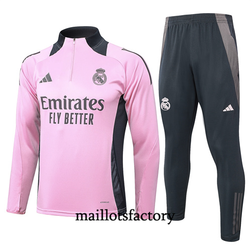 Grossiste Survetement Enfant Real Madrid 2024/25 rose