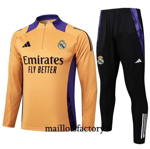 Achat Survetement Enfant Real Madrid 2024/25 orange