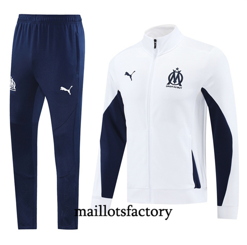 Soldes Veste Survetement Marseille 2024/25 Blanc