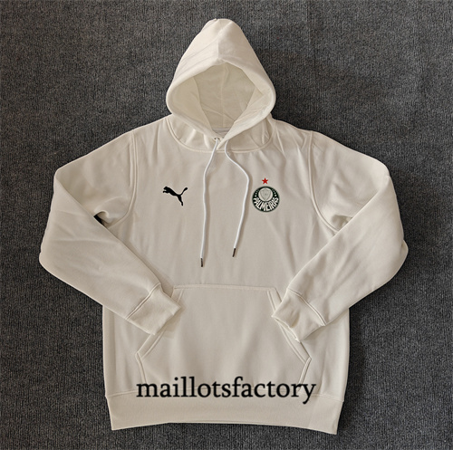 Soldes Veste Sweat A Capuche Palmeiras 2024/25 Blanc