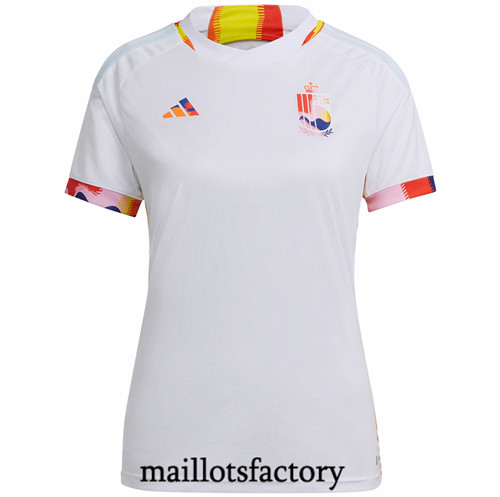 Maillots factory 23482 Maillot du Belgique Femme 2022/23 Exterieur Pas Cher Fiable