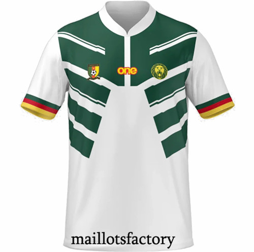 Maillots factory 23492 Maillot du Cameroun 2022/23 Exterieur Blanc Pas Cher Fiable