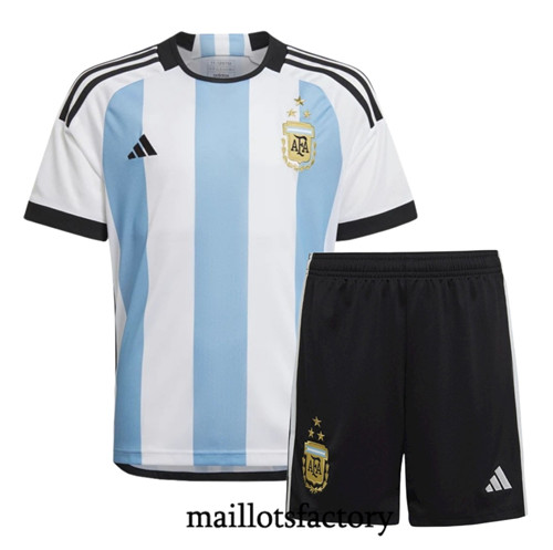 Maillots factory 23457 Maillot du Argentine Enfant 2022/23 Domicile 3 stars Pas Cher Fiable