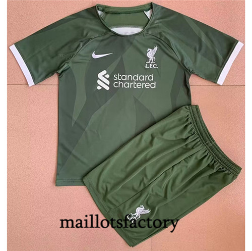 Achat Maillot du Liverpool Enfant 2023/24 Vert 2024 fac tory s0115