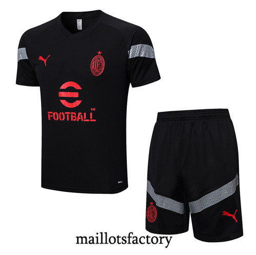 Achat Maillot du AC Milan + Short 2022/23 noir fac tory s0482