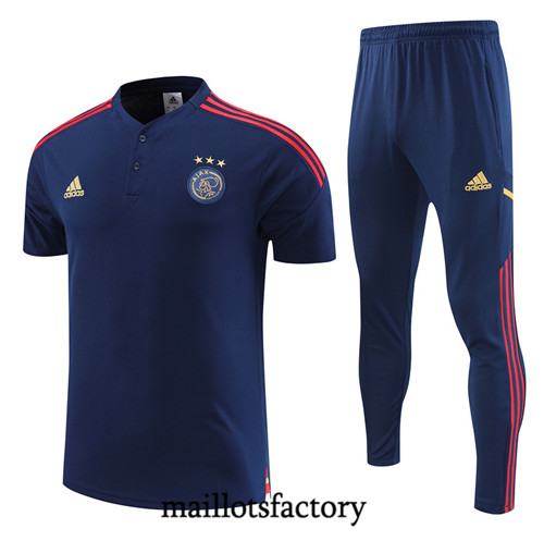 Achat Maillot du AFC Ajax Polo 2022/23 Bleu fac tory s0324