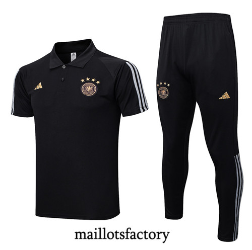 Achat Maillot du Allemagne Polo 2022/23 noir fac tory s0380