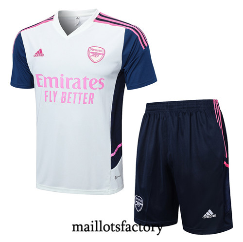 Achat Maillot du Arsenal + Short 2022/23 Blanc fac tory s0442